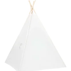Lasten tiipiiteltta + laukku peachskin valkoinen 120x120x150cm