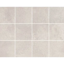 Lattialaatta Pukkila Concreto, 10x10cm, matta, lasitettu, liimatäpläarkki