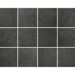 Lattialaatta Pukkila Europe Black, himmeä, sileä, 97x97mm