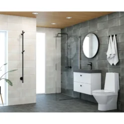 Lattialaatta Pukkila Europe Black, himmeä, sileä, 97x97mm