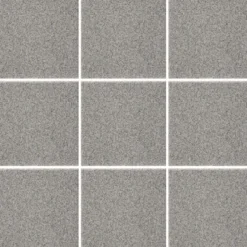 Lattialaatta Pukkila Natura Granite Grey, himmeä, sileä, 96x96mm, lasikuituverkossa