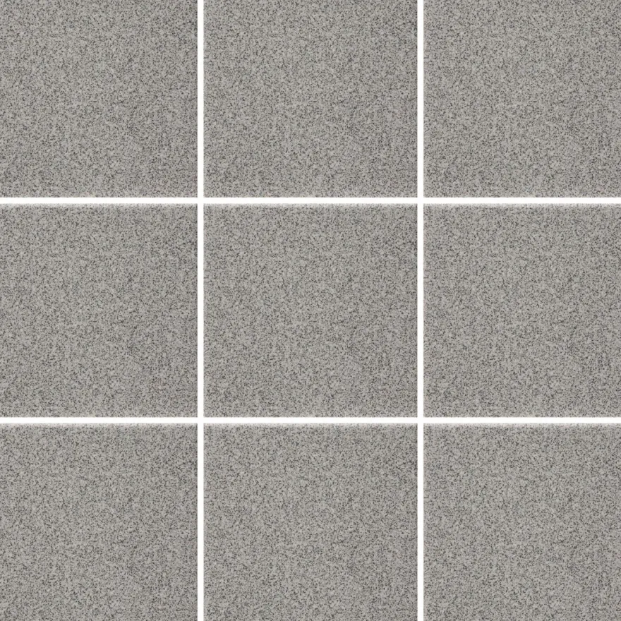 Lattialaatta Pukkila Natura Granite Grey, himmeä, sileä, 96x96mm, lasikuituverkossa