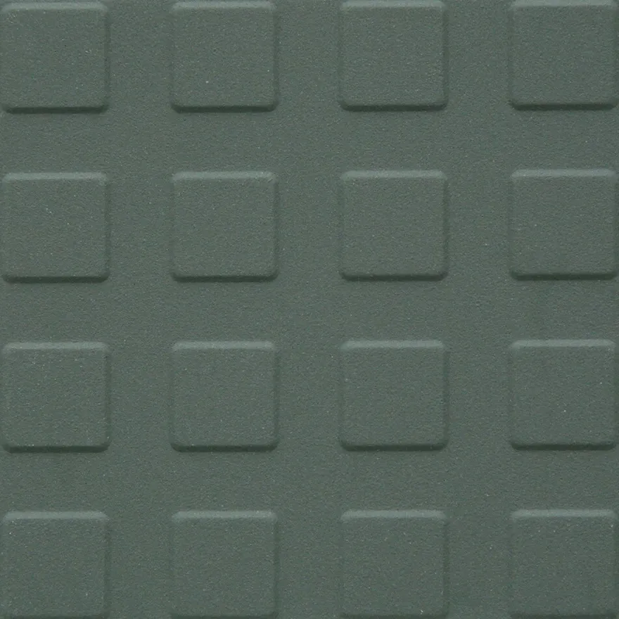 Lattialaatta Pukkila Natura Tummanvihreä, himmeä, struktuuri, neliönasta, 96x96mm