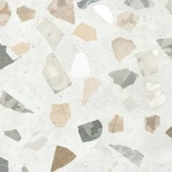 Lattialaatta Pukkila Retro Terrazzo, 60x60cm, matta, lasittamaton, R10B, rektifioitu