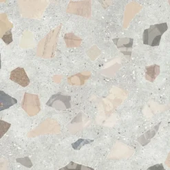 Lattialaatta Pukkila Retro Terrazzo, 60x60cm, matta, lasittamaton, R10B, rektifioitu