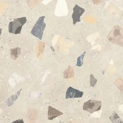 Lattialaatta Pukkila Retro Terrazzo, 60x60cm, matta, lasittamaton, R10B, rektifioitu