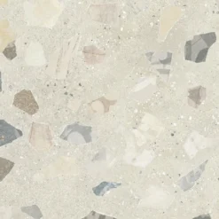 Lattialaatta Pukkila Retro Terrazzo, 60x60cm, matta, lasittamaton, R10B, rektifioitu