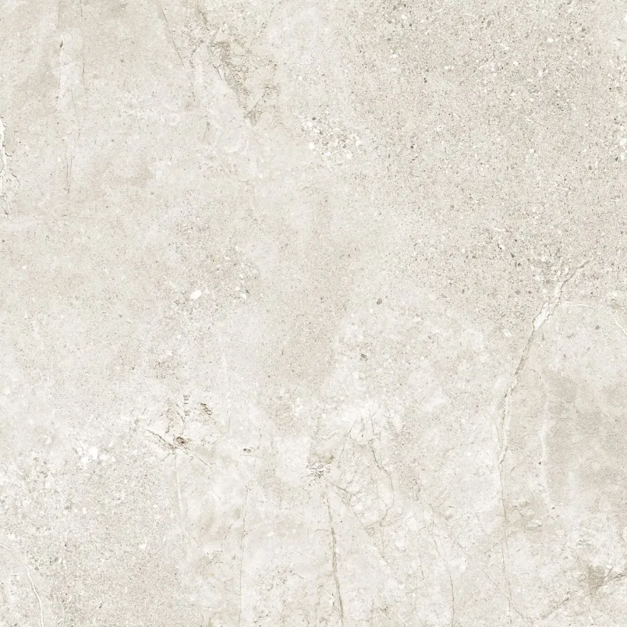 Lattialaatta Pukkila Stone Age White, 59.2x59.2cm, matta