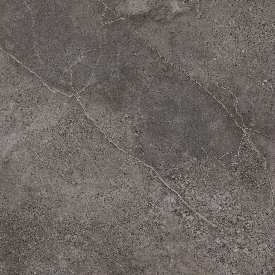 Lattialaatta Pukkila Stone Age Anthracite, 59.2x59.2cm, karhennettu, matta