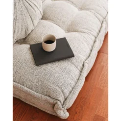 Lattiatyyny Linento Furniture Boho Dokuma, 68x180cm, harmaa