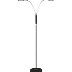 Lattiavalaisin Aneta Lighting Hero 130cm kaksiosainen LED 3000K musta/kromi
