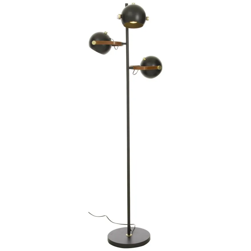 Lattiavalaisin Aneta Lighting Bow, 3x7W, Ø475x1520mm, IP20, GU10, musta