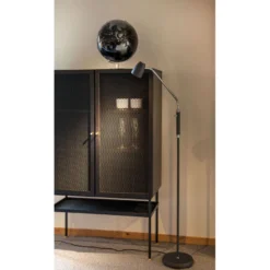 Lattiavalaisin Aneta Lighting Sandnes Flex, himmennettävä, musta