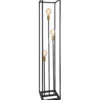 Lattiavalaisin FocusLight Svana 140cm, musta/messinki