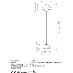Lattiavalaisin Linento Lighting Eylul 146cm