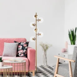 Lattiavalaisin Linento Lighting Fazli, 163cm, 6-osainen, eri värejä