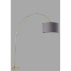 Lattiavalaisin Linento Lighting Coronita, 155cm, harmaa