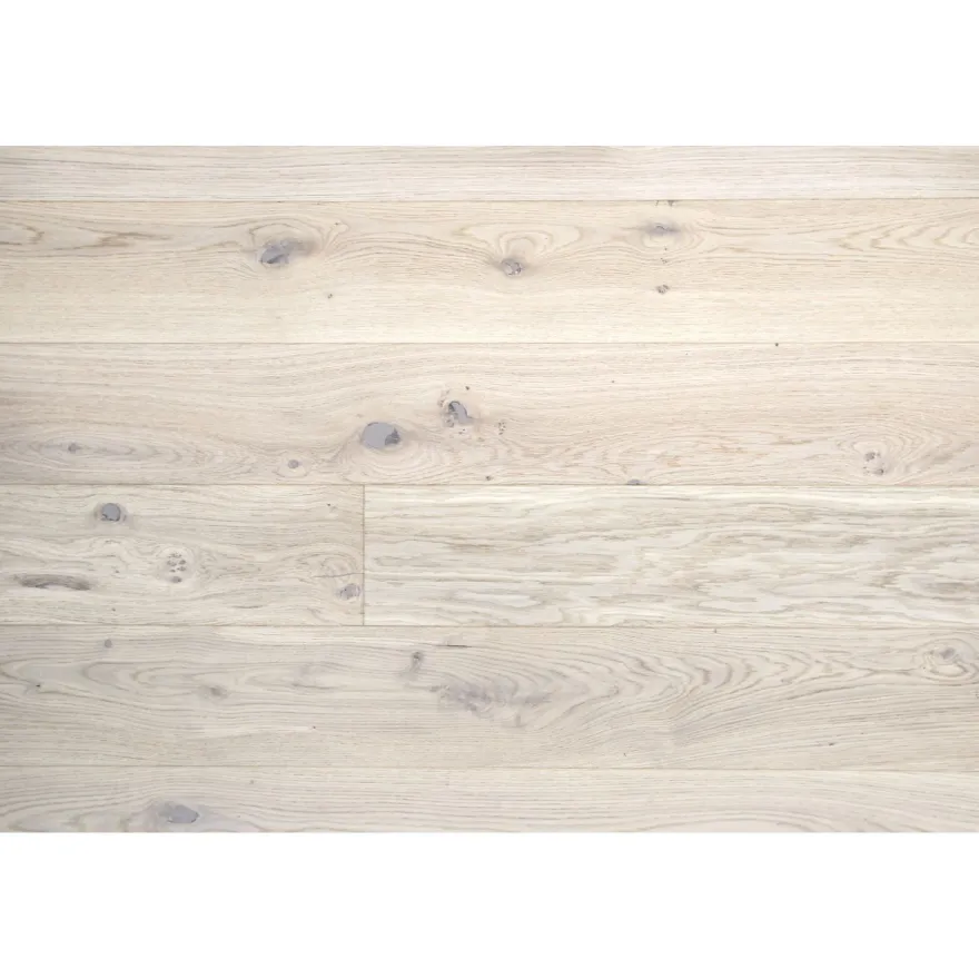 Lautaparketti Baltic Wood Intro Tammi Cottage, 1-sauva, 12,5mm, valkoinen mattalakattu