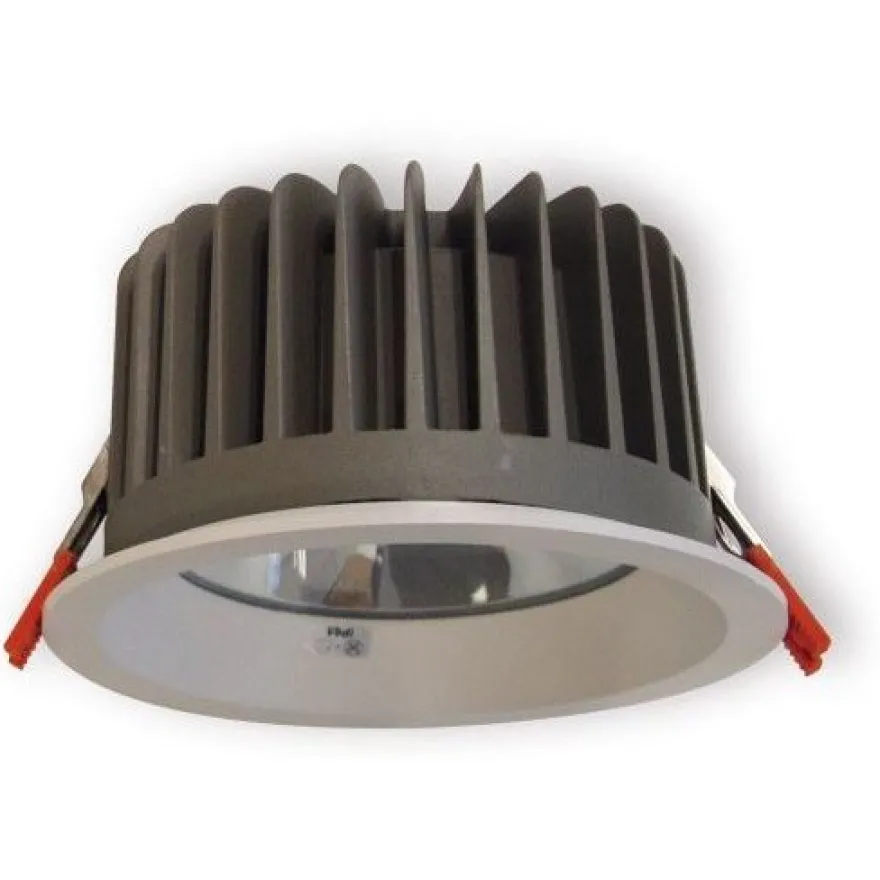 LED-alasvalo Ensto OPUS OPU45LWH, IP65, 4500lm, 840, valkoinen, karkaistulla lasikuvulla, ulkokäyttöön