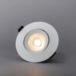 LED-alasvalo Hide-a-lite Comfort G3 Tilt DALI, 2700K, valkoinen
