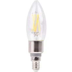 LED-filamenttilamppu Emax Smart Home WIFI, C35/E14, 5.5W, 500lm, CCT 2700-6500K, himmennettävä