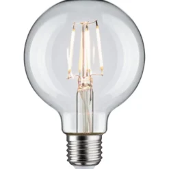 LED-filamenttilamppu Paulmann Globe, G80, E27, 470lm, 4.8W, 4000K, kirkas