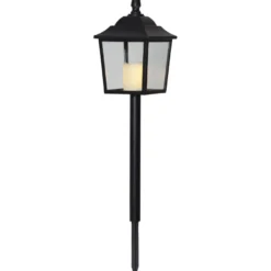 LED-hautalyhty Star Trading Flame, 52cm, musta