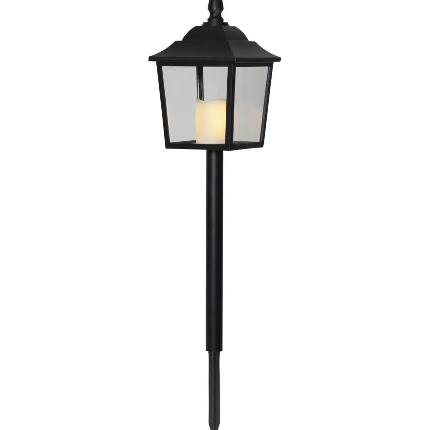 LED-hautalyhty Star Trading Flame, 52cm, musta