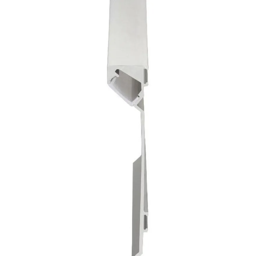 LED-jalkalistan päätypala Euroshrink F-320A, alumiini, mattahopea