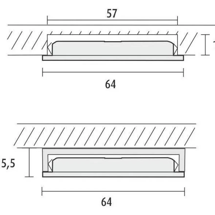 LED-kalustevalaisin Limente LED-LENOX, 4000K, 2kpl, eri värejä