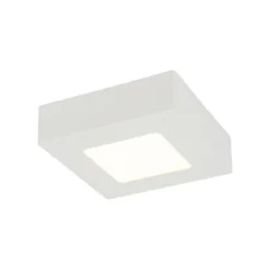 LED-kattospotti Globo Svenja, 12.2x12.2cm, 6W, valkoinen