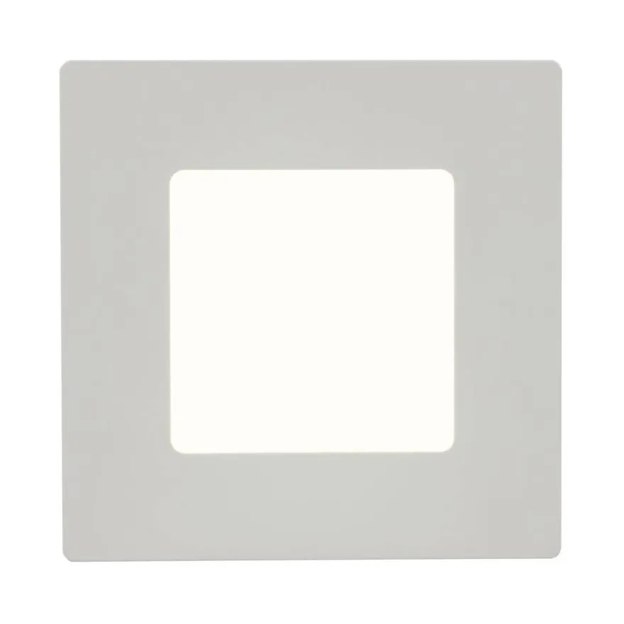 LED-kattospotti Globo Svenja, 12.2x12.2cm, 6W, valkoinen