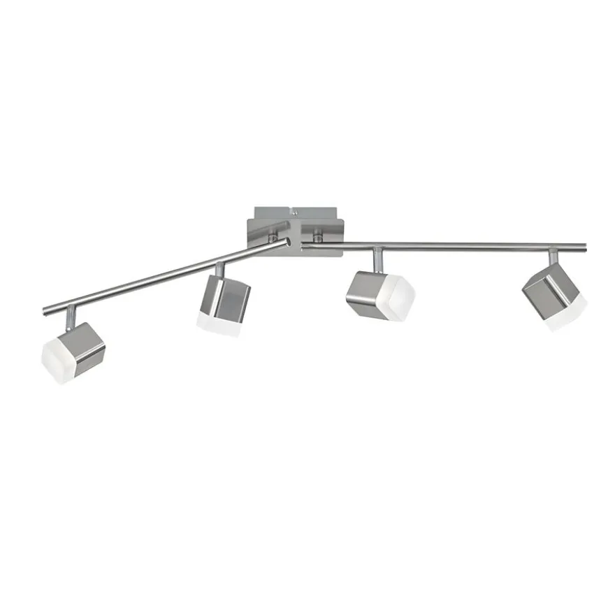 LED-kattospotti Trio Roubaix 145x780x90 mm harjattu teräs