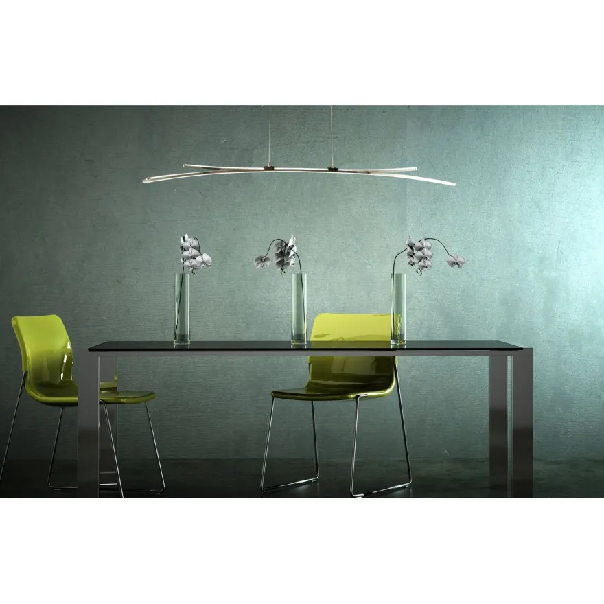 LED-kattovalaisin Aneta Lighting Svala 114, kromi/valkoinen