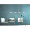 LED-kattovalaisin Aneta Lighting Swirl 109, teräs/valkoinen