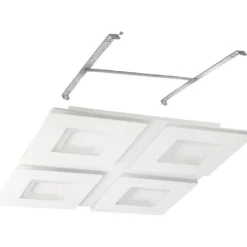 LED-Kattovalaisin Eglo connect.z Padrogiano-z, 4-osainen, 45x45cm, RGBW, valkoinen