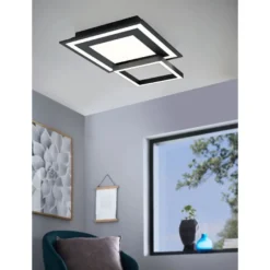 LED-Kattovalaisin Eglo connect.z Savatarila-Z, 45x45cm, 21.6W, RGBW, eri värejä