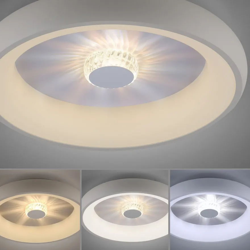 Led-kattovalaisin JustLight Vertigo Led ⌀46.5cm, 1400lm