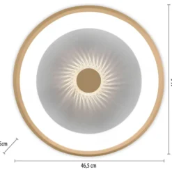 Led-kattovalaisin JustLight Vertigo Led ⌀46.5cm, 1400lm