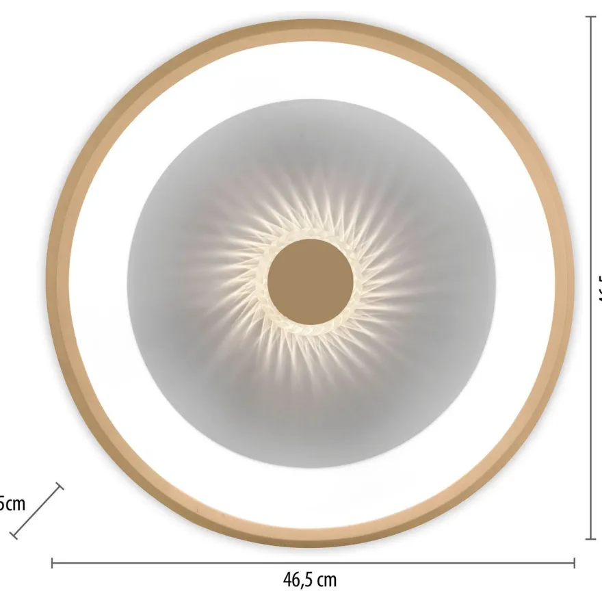 Led-kattovalaisin JustLight Vertigo Led ⌀46.5cm, 1400lm