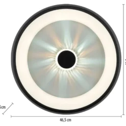 Led-kattovalaisin JustLight Vertigo Led ⌀46.5cm, 1400lm