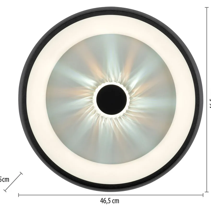 Led-kattovalaisin JustLight Vertigo Led ⌀46.5cm, 1400lm