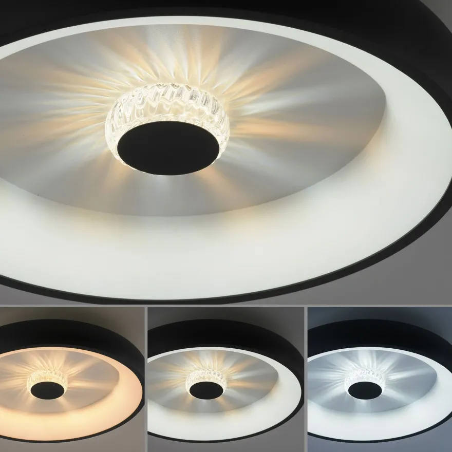 Led-kattovalaisin JustLight Vertigo Led ⌀46.5cm, 1400lm