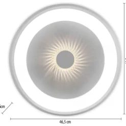 Led-kattovalaisin JustLight Vertigo Led ⌀46.5cm, 1400lm