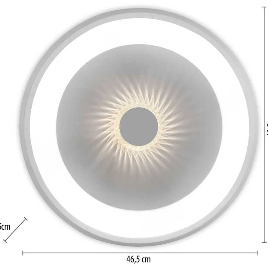 Led-kattovalaisin JustLight Vertigo Led ⌀46.5cm, 1400lm