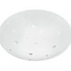 LED-kattovalaisin Trio Achat, ø275x90mm, IP44, valkoinen, starlight