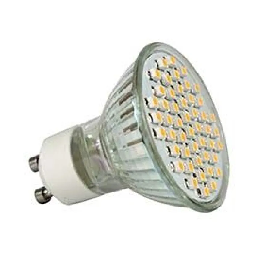 LED-kohdelamppu Sunwind 48 SMD, GU10, MR16, 3W, 12V, ø50mm, 180lm, 2700K