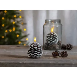 LED-kynttilä Star Trading Flamme Cone, 10.5cm, ruskea