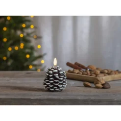 LED-kynttilä Star Trading Flamme Cone, 10.5cm, ruskea