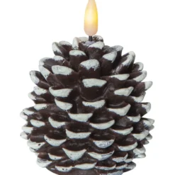 LED-kynttilä Star Trading Flamme Cone, 10.5cm, ruskea